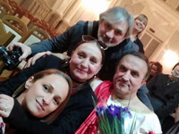 Анастасия Правдивец, Лариса Кадочникова,  Станислав Сукнено, Алена Кож